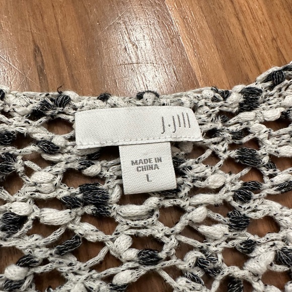 J. Jill Waffle Knit Women’s V Neck Long Sleeve Sweater Size Large - Picture 8 of 9